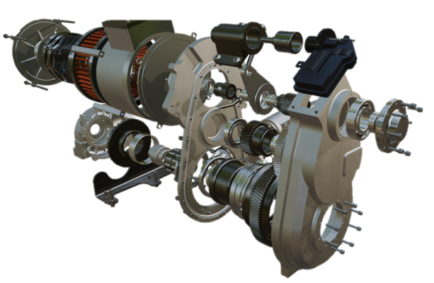 Electric motor and drivetrain integration