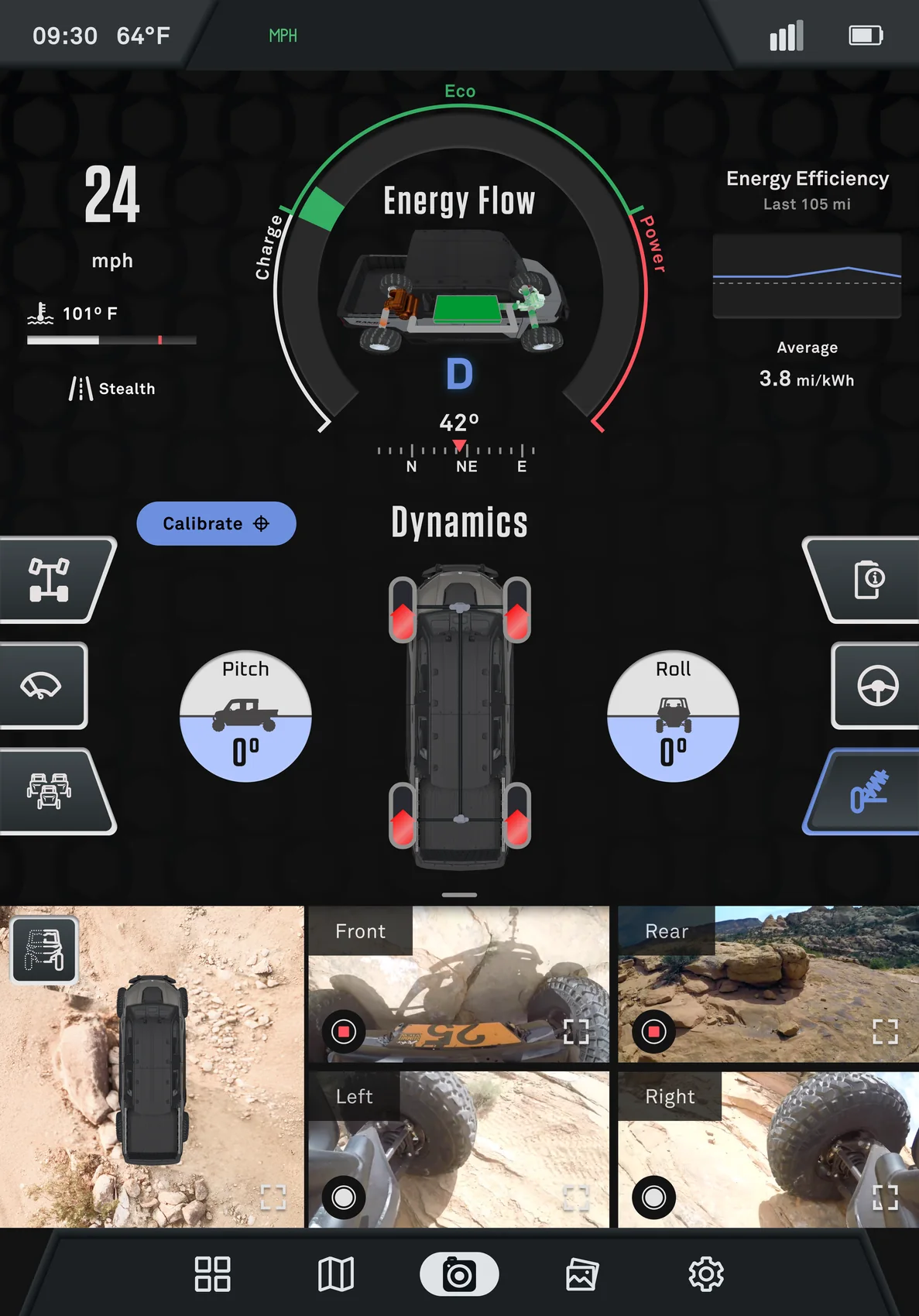 OMI Nexus vehicle dynamics and camera interface