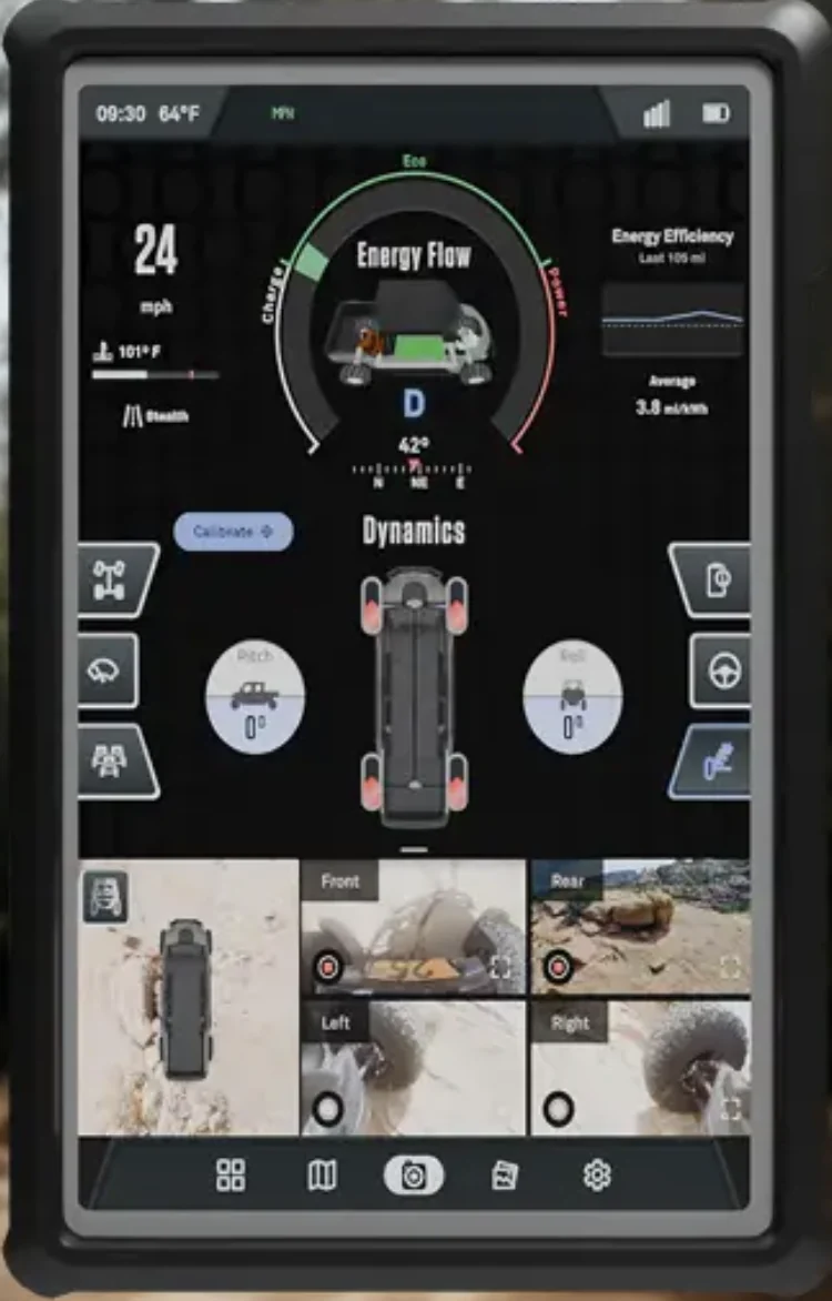 OMI Nexus Open Vehicle Architecture user interface