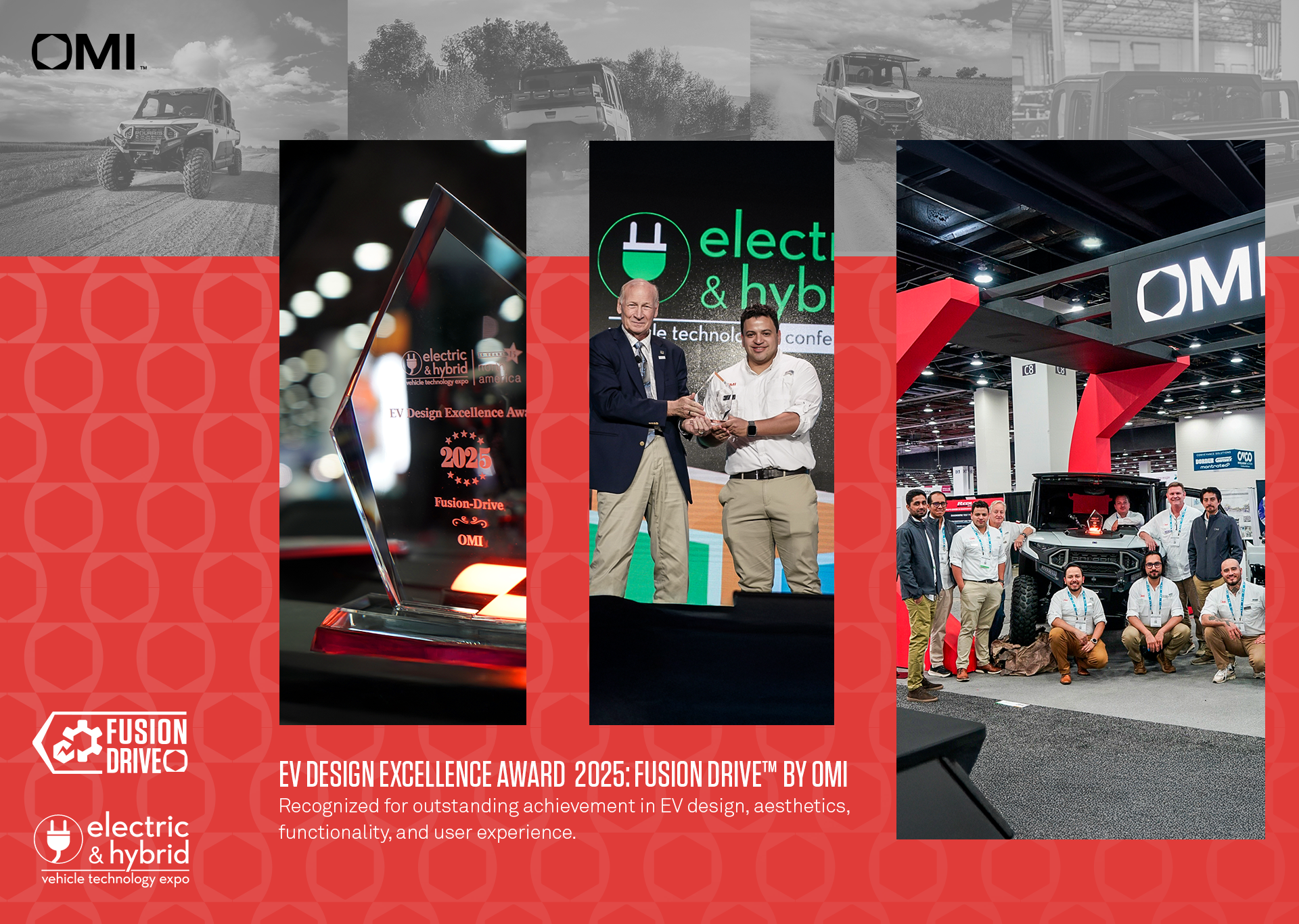OMI wins the EV Design Excellence Award for its innovative Hybrid Fusion Drive System